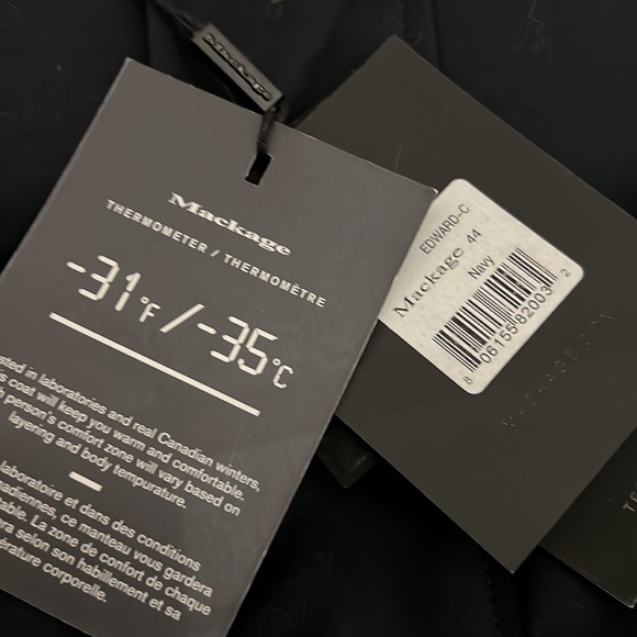 MACKAGE MEN EDWARD- C navy 44 (Old Logo) - Picture 9 of 9